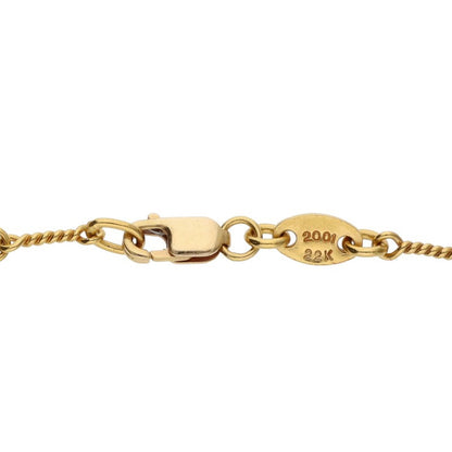 Chrome Hearts 22K Twist Chain Necklace 18in Size ONE Yellow