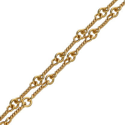 Chrome Hearts 22K Twist Chain Necklace 18in Size ONE Yellow