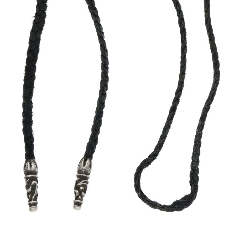 Chrome Hearts Scroll Leather Braid Necklace Size ONE Multi