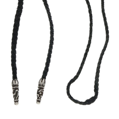 Chrome Hearts Scroll Leather Braid Necklace Size ONE Multi