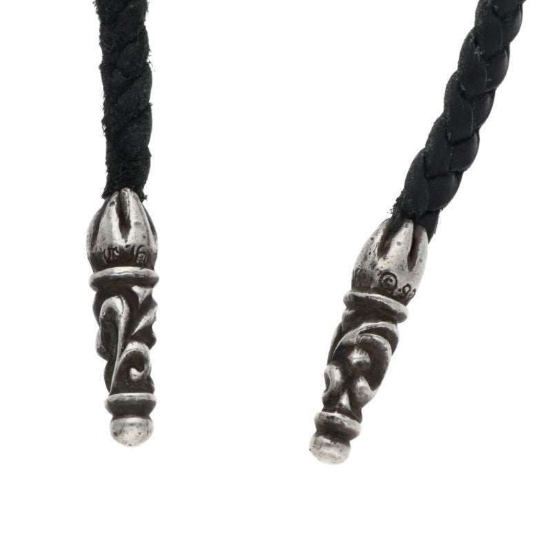 Chrome Hearts Scroll Leather Braid Necklace Size ONE Multi