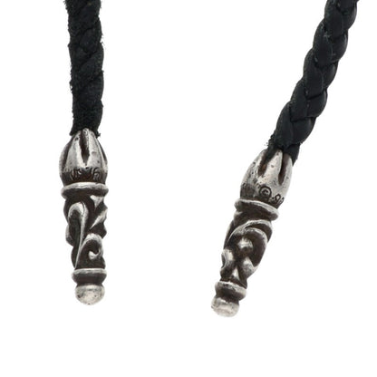 Chrome Hearts Scroll Leather Braid Necklace Size ONE Multi