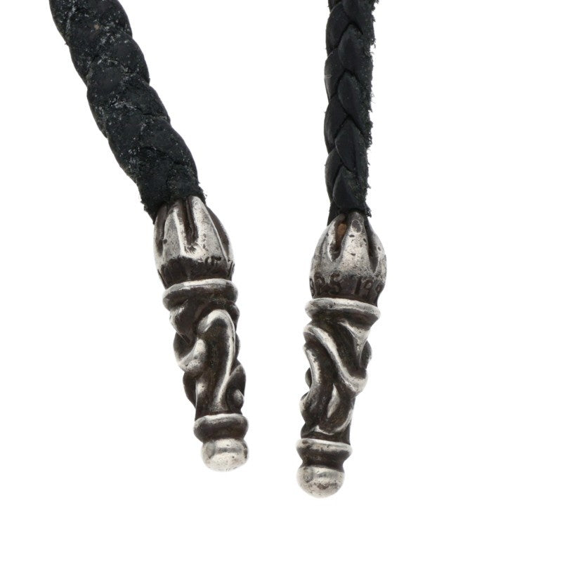 Chrome Hearts Scroll Leather Braid Necklace Size ONE Multi