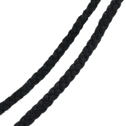 Chrome Hearts Scroll Leather Braid Necklace Size ONE Multi