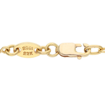 Chrome Hearts 22K Yellow Gold Twist Chain 16" Size ONE SIZE