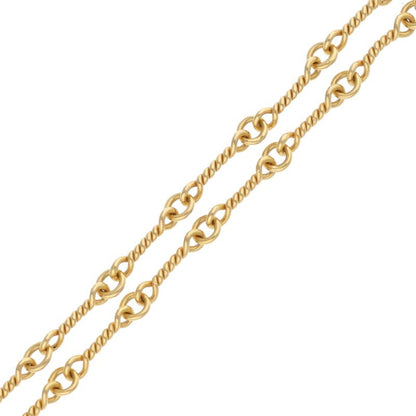 Chrome Hearts 22K Yellow Gold Twist Chain 16" Size ONE SIZE