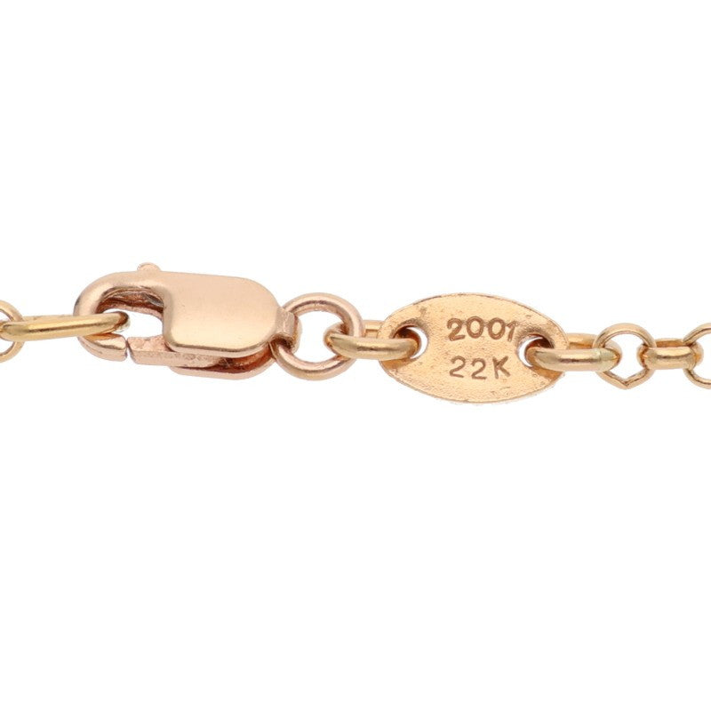 Chrome Hearts 22K Roll Chain Necklace 24in