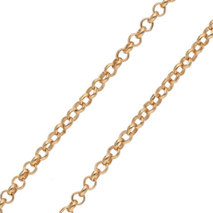 Chrome Hearts 22K Roll Chain Necklace 24in
