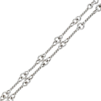 Chrome Hearts 18KWG Twist Chain 16" Necklace Size ONE SIZE
