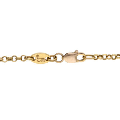 Chrome Hearts 22K Yellow Gold Roll Chain 20" Size ONE SIZE