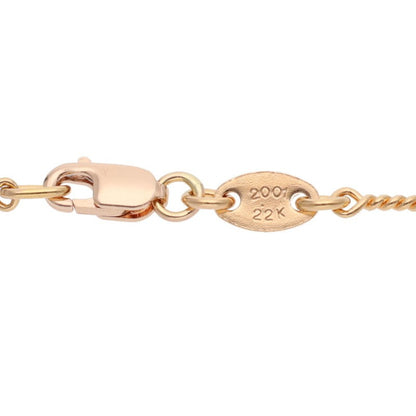 Chrome Hearts 22K Twist Chain Necklace 20in Size ONE Gold