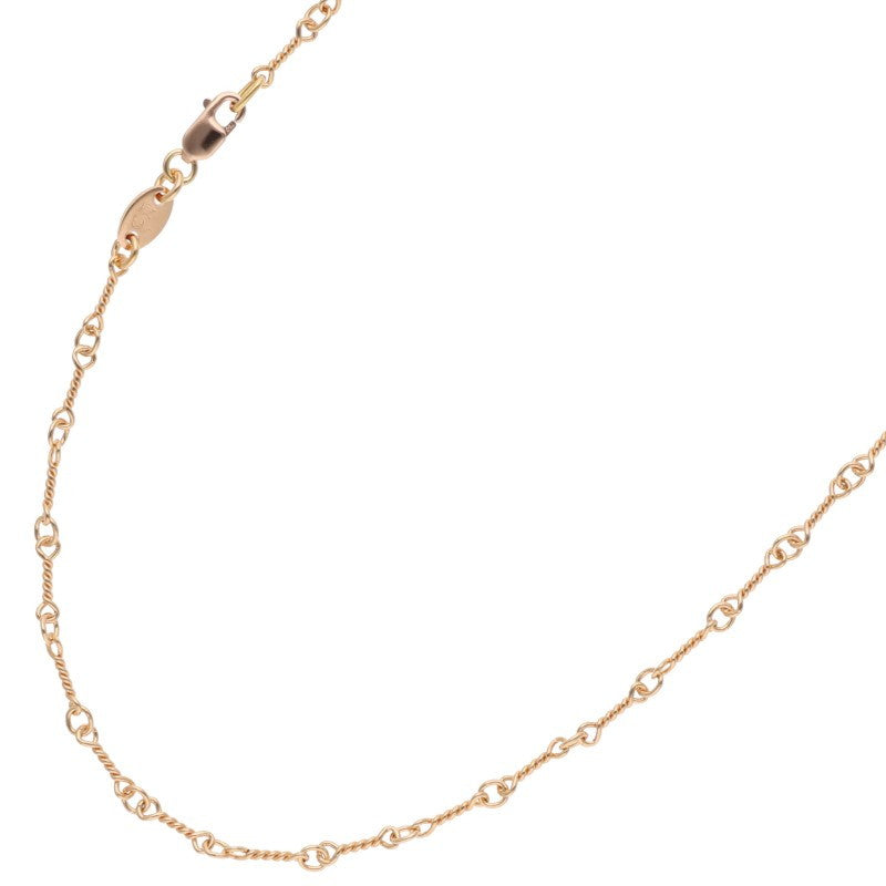 Chrome Hearts 22K Twist Chain Gold Necklace Size 20 Inch