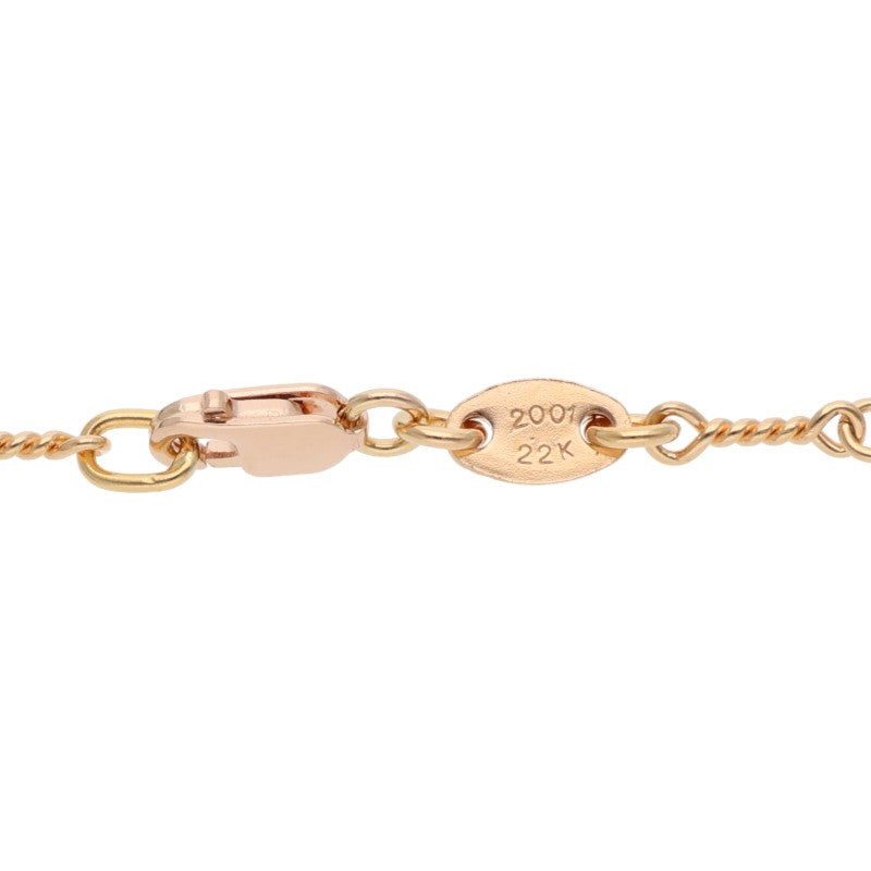 Chrome Hearts 22K Twist Chain Gold Necklace Size 20 Inch