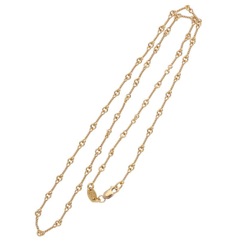 Chrome Hearts 22K Gold Twist Chain Necklace Size 18INCH