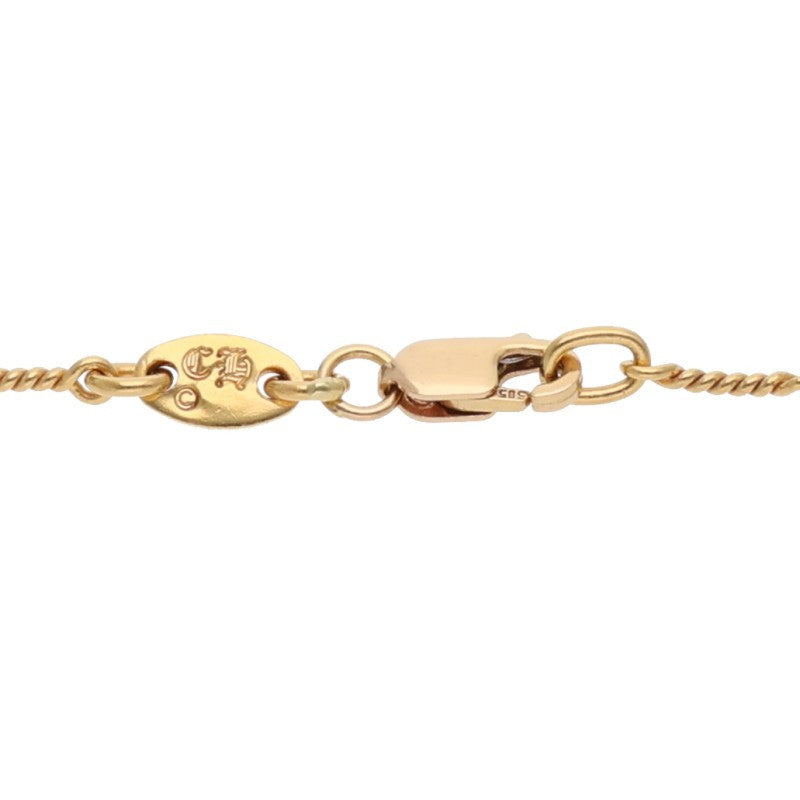 Chrome Hearts 22K Gold Twist Chain Necklace Size 18INCH