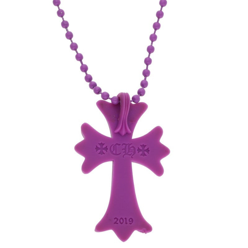 Chrome Hearts Rubber CH Cross Necklace Purple Size ONE SIZE