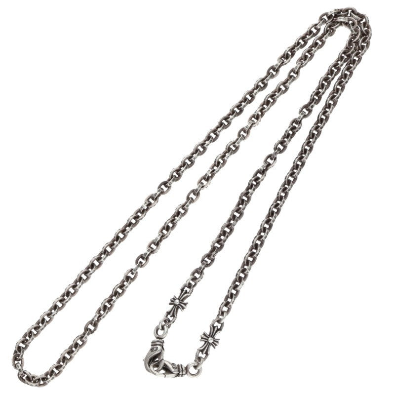 Chrome Hearts Mask Paper Chain 2 Silver Necklace Size 30INCH