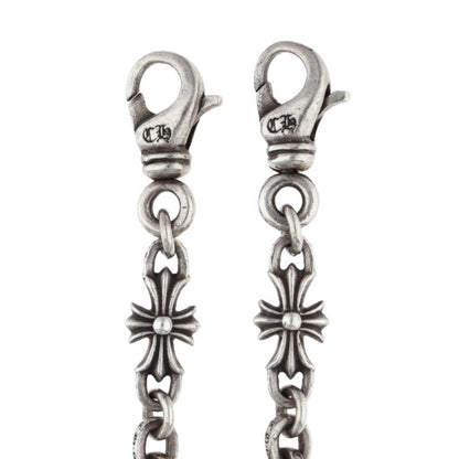 Chrome Hearts Mask Paper Chain 2 Silver Necklace Size 30INCH