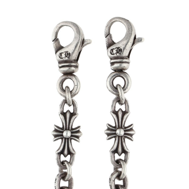 Chrome Hearts Mask Paper Chain 2 Silver Necklace Size 30INCH