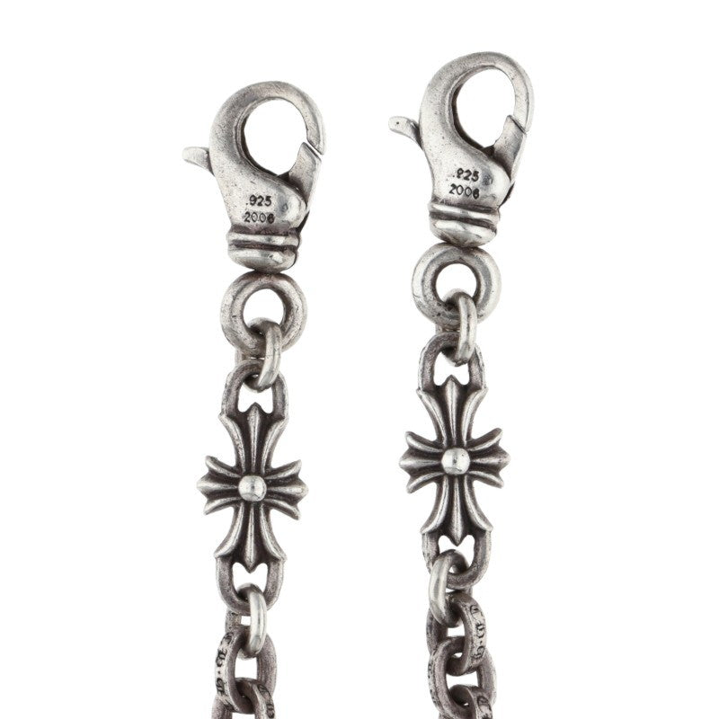 Chrome Hearts Mask Paper Chain 2 Silver Necklace Size 30INCH