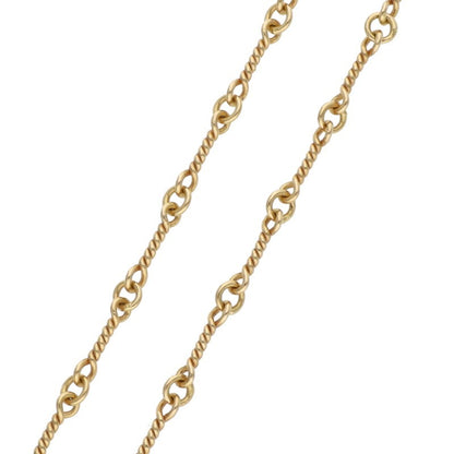 Chrome Hearts 22K Yellow Gold Twist Chain 16" Size ONE SIZE