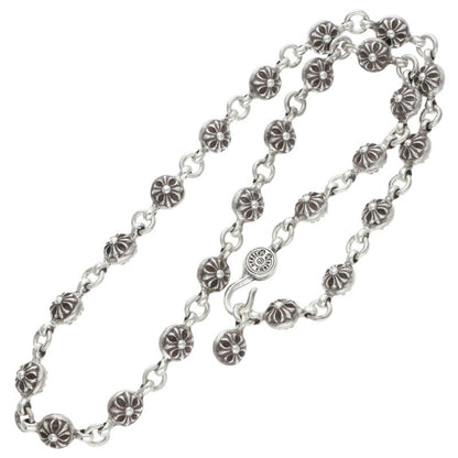 Chrome Hearts #1 Cross Ball Silver Necklace Size 20INCH