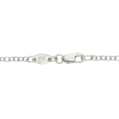 Chrome Hearts 925 Silver Roll Chain Necklace Size 20INCH