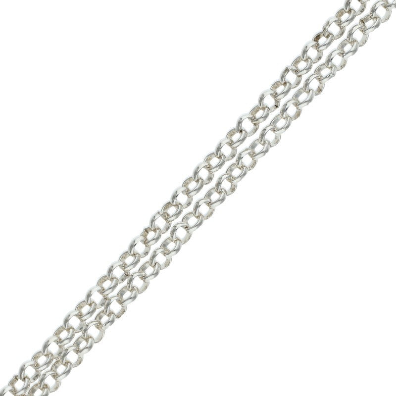 Chrome Hearts 925 Silver Roll Chain Necklace Size 20INCH