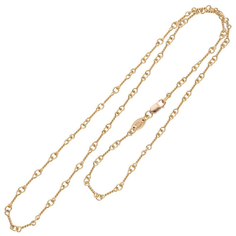 Chrome Hearts 22K Twist Chain Yellow Gold Necklace Size 18