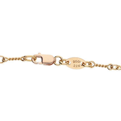 Chrome Hearts 22K Twist Chain Yellow Gold Necklace Size 18