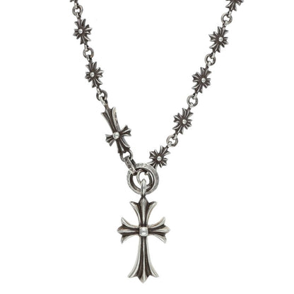 Chrome Hearts 925 Choke Chain Silver Necklace Size 32INCH