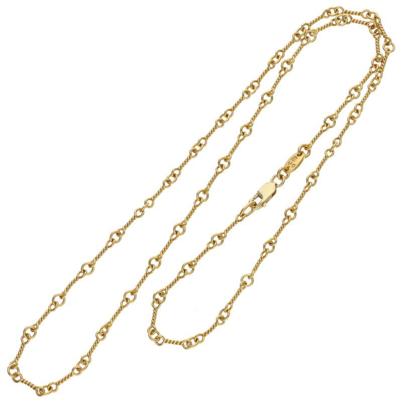 Chrome Hearts 22K Twist Chain Gold Necklace Size 18INCH