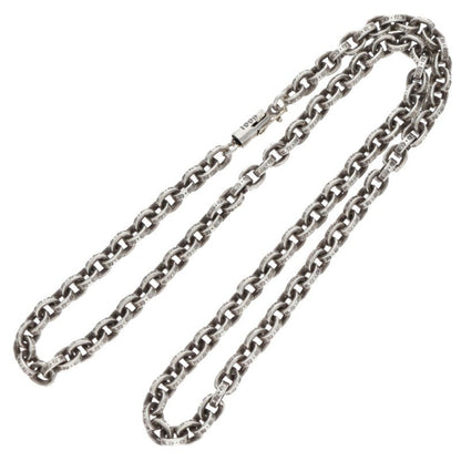 Chrome Hearts 925 Paper Chain Silver Necklace Size 18INCH
