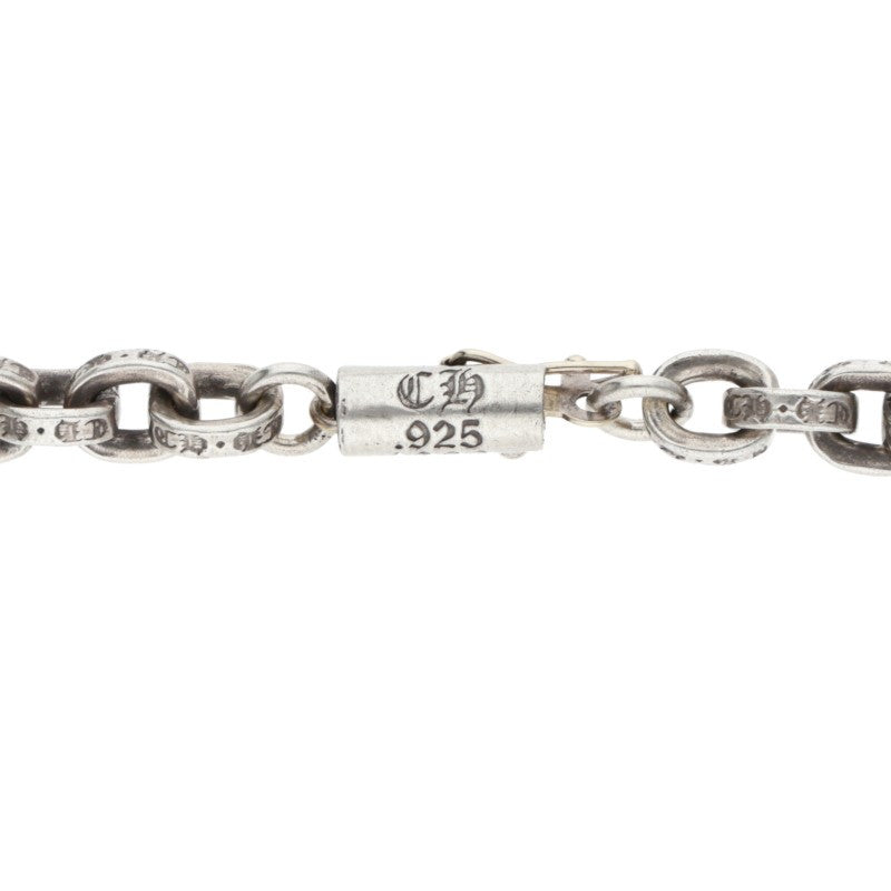 Chrome Hearts 925 Paper Chain Silver Necklace Size 18INCH