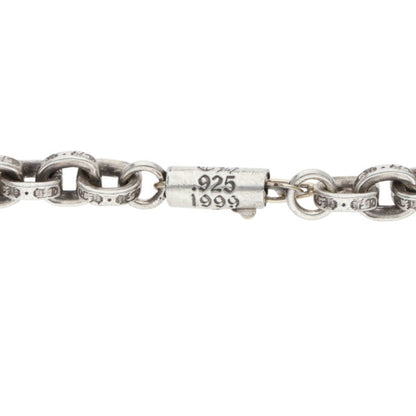 Chrome Hearts 925 Paper Chain Silver Necklace Size 18INCH