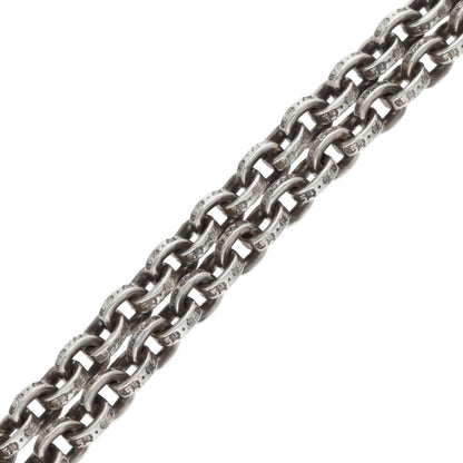 Chrome Hearts 925 Paper Chain Silver Necklace Size 18INCH