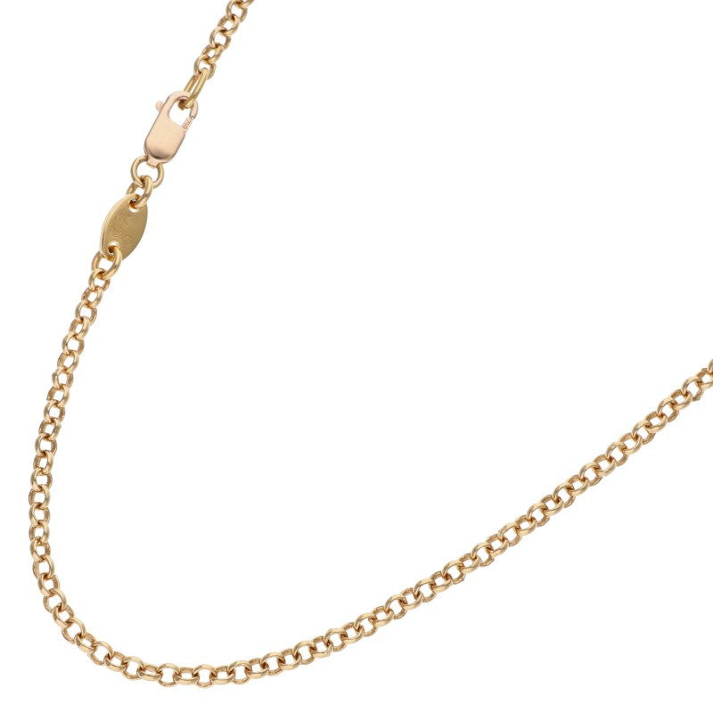 Chrome Hearts 22K Roll Chain Gold Necklace Size 18INCH