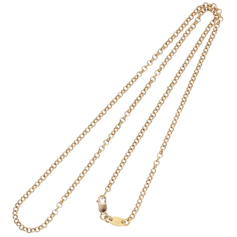 Chrome Hearts 22K Roll Chain Gold Necklace Size 18INCH