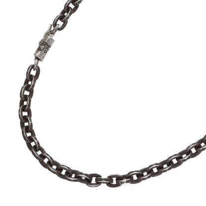 Chrome Hearts 925 Paper Chain Silver Necklace Size 24INCH