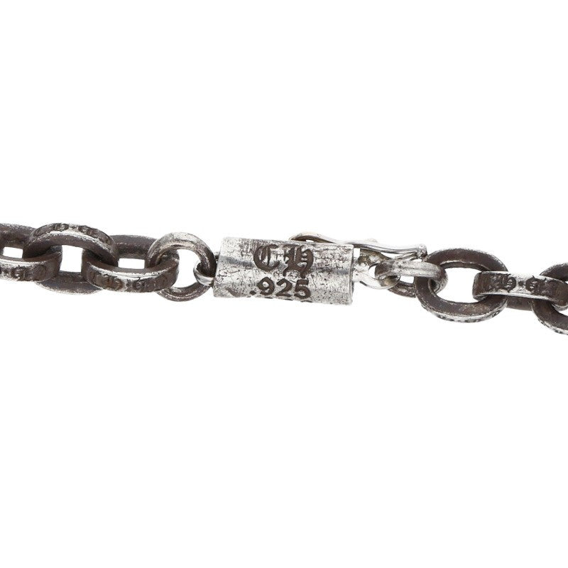 Chrome Hearts 925 Paper Chain Silver Necklace Size 24INCH