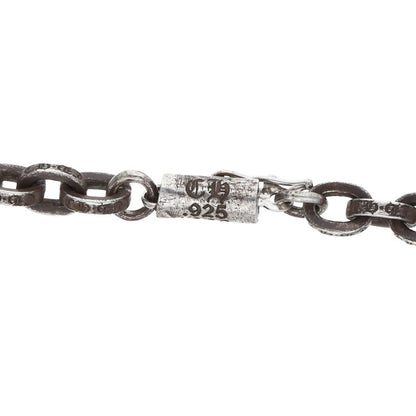 Chrome Hearts 925 Paper Chain Silver Necklace Size 24INCH