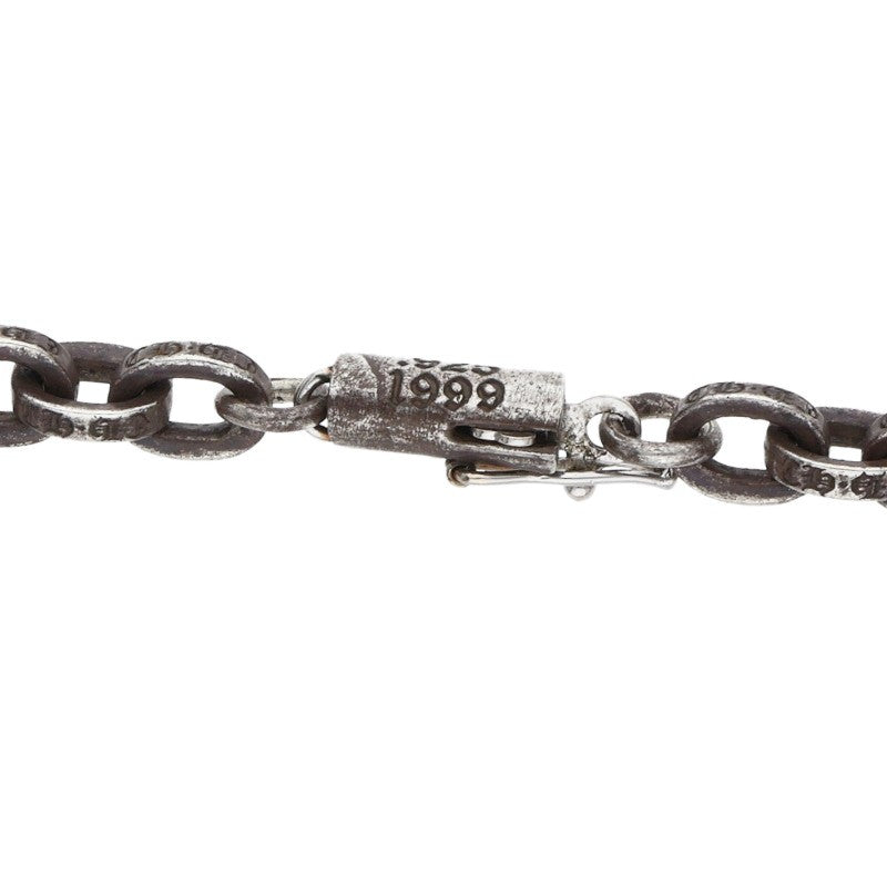 Chrome Hearts 925 Paper Chain Silver Necklace Size 24INCH