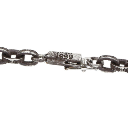 Chrome Hearts 925 Paper Chain Silver Necklace Size 24INCH