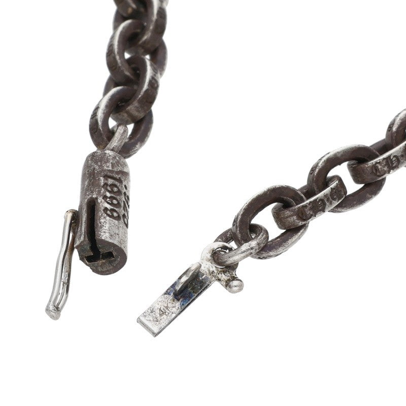 Chrome Hearts 925 Paper Chain Silver Necklace Size 24INCH