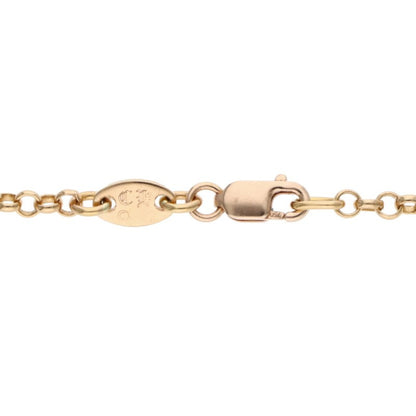 Chrome Hearts 22K Roll Chain Gold Necklace Size 20INCH