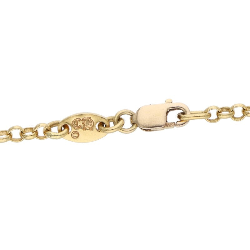 Chrome Hearts 22K Roll Chain Gold Yellow Size 18INCH