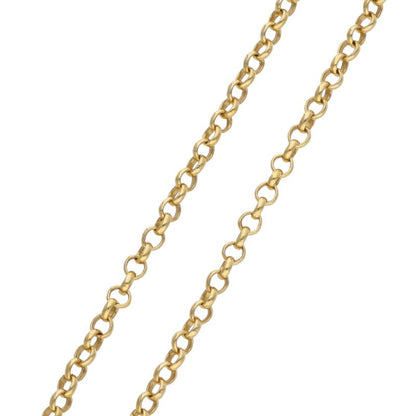 Chrome Hearts 22K Roll Chain Gold Yellow Size 18INCH