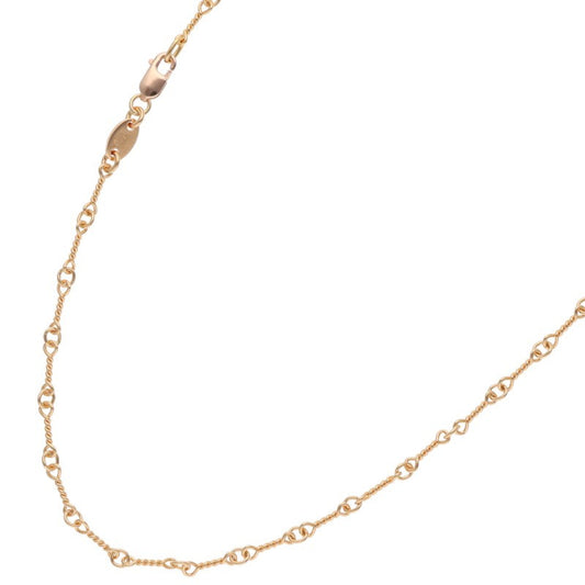 Chrome Hearts 22K Twist Chain Gold Necklace Size 20INCH