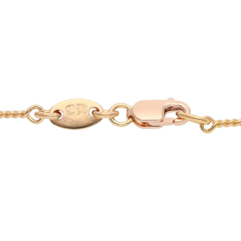 Chrome Hearts 22K Twist Chain Gold Necklace Size 20INCH