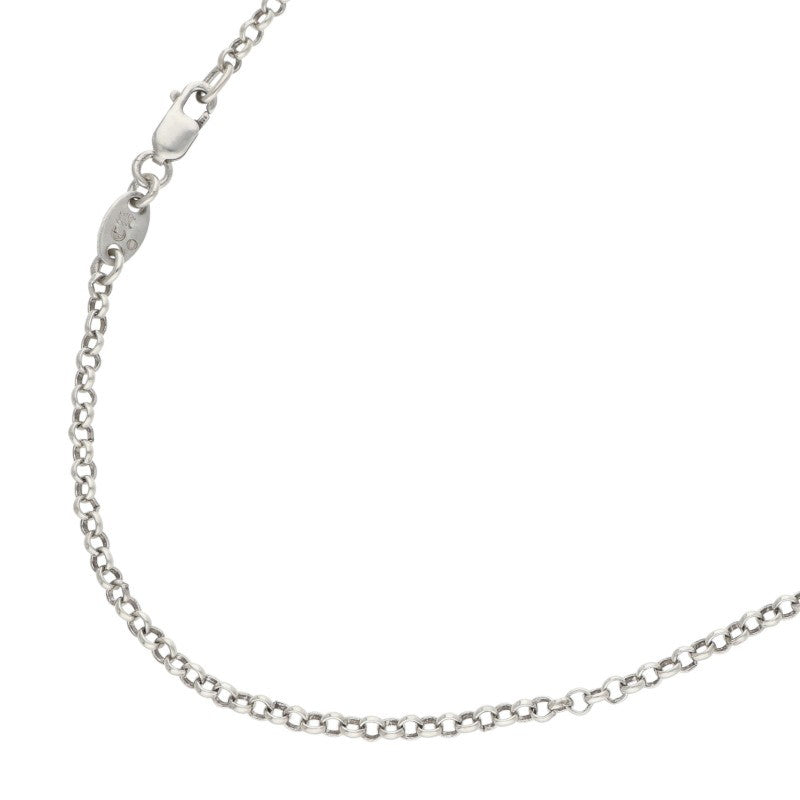 Chrome Hearts Silver Roll Chain Necklace Size 18INCH